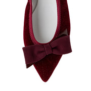 [10/8(wed)20:00～発売開始]Mathilde -Lame velour cloth Bordeaux ラメベロアクロス ボルドー kurun クルン kuruntokyo 入学式 卒業式 クルントウキョウ 疲れない 痛くない madeinjapan 日本製 本革 バレエシューズ フラットシューズ パンプス kurunTOKYO mdmバレエシューズwaterproof レインシューズ 小さいサイズ 大きいサイズ 26cm 21.5cm 26cm 25.5cm 25cm 22cm