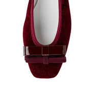 [10/8(wed)20:00～発売開始]Giselle -Lame velour cloth Bordeaux ラメベロアクロス ボルドー kurun クルン kuruntokyo 入学式 卒業式 クルントウキョウ 疲れない 痛くない madeinjapan 日本製 本革 バレエシューズ フラットシューズ パンプス kurunTOKYO mdmバレエシューズwaterproof レインシューズ 小さいサイズ 大きいサイズ 26cm 21.5cm 26cm 25.5cm 25cm 22cm