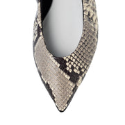 Inès -Pythonprint Black パイソンプリント ブラック kurun クルン kuruntokyo 入学式 卒業式 クルントウキョウ 疲れない 痛くない madeinjapan 日本製 本革 バレエシューズ フラットシューズ パンプス kurunTOKYO mdmバレエシューズwaterproof レインシューズ 小さいサイズ 大きいサイズ 26cm 21.5cm 26cm 25.5cm 25cm 22cm