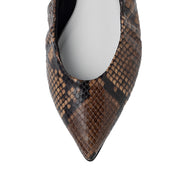 Inès -Pythonprint Brown パイソンプリント ブラウン kurun クルン kuruntokyo 入学式 卒業式 クルントウキョウ 疲れない 痛くない madeinjapan 日本製 本革 バレエシューズ フラットシューズ パンプス kurunTOKYO mdmバレエシューズwaterproof レインシューズ 小さいサイズ 大きいサイズ 26cm 21.5cm 26cm 25.5cm 25cm 22cm