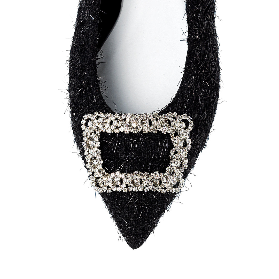 Inès -Fringe cloth bijou Black フリンジクロス ビジュー ブラック