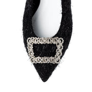 [10/31(fri)20:00 再入荷] Inès -Fringe cloth bijou Black フリンジクロス ビジュー ブラック kurun クルン kuruntokyo 入学式 卒業式 クルントウキョウ 疲れない 痛くない madeinjapan 日本製 本革 バレエシューズ フラットシューズ パンプス kurunTOKYO mdmバレエシューズwaterproof レインシューズ 小さいサイズ 大きいサイズ 26cm 21.5cm 26cm 25.5cm 25cm 22cm