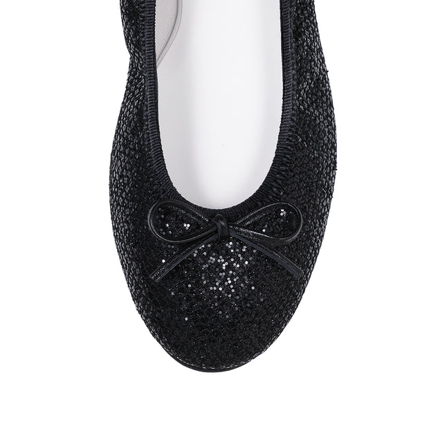 Pauline -Lace glitter Black レースグリッター ブラック kurun クルン kuruntokyo 入学式 卒業式 クルントウキョウ 疲れない 痛くない madeinjapan 日本製 本革 バレエシューズ フラットシューズ パンプス kurunTOKYO mdmバレエシューズwaterproof レインシューズ 小さいサイズ 大きいサイズ 26cm 21.5cm 26cm 25.5cm 25cm 22cm