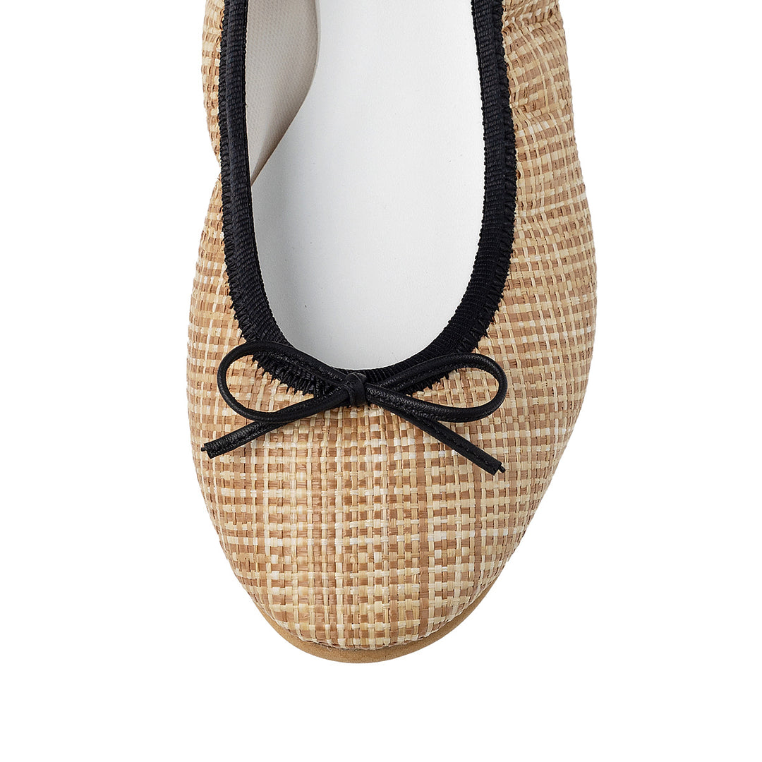 Pauline -Waterproof Panamacloth Camel Mix – kurun TOKYO