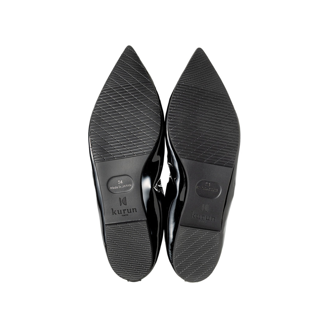 Inès -Enamel×smooth Black エナメル×スムース ブラック – kurun TOKYO