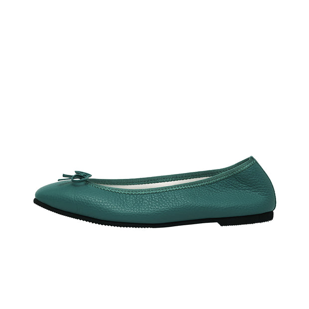 Giselle -Waterproof Soft Shrink Ivy Green ウォータープルーフ ソフトシュリンク アイビーグリーン kurun クルン kuruntokyo 入学式 卒業式 クルントウキョウ 疲れない 痛くない madeinjapan 日本製 本革 バレエシューズ フラットシューズ パンプス kurunTOKYO mdmバレエシューズwaterproof レインシューズ 小さいサイズ 大きいサイズ 26cm 21.5cm 26cm 25.5cm 25cm 22cm