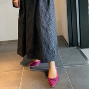 Mathilde -Waterproof Suede berrypink ウォータープルーフ スエード ベリーピンク kurun クルン kuruntokyo 入学式 卒業式 クルントウキョウ 疲れない 痛くない madeinjapan 日本製 本革 バレエシューズ フラットシューズ パンプス kurunTOKYO mdmバレエシューズwaterproof レインシューズ 小さいサイズ 大きいサイズ 26cm 21.5cm 26cm 25.5cm 25cm 22cm