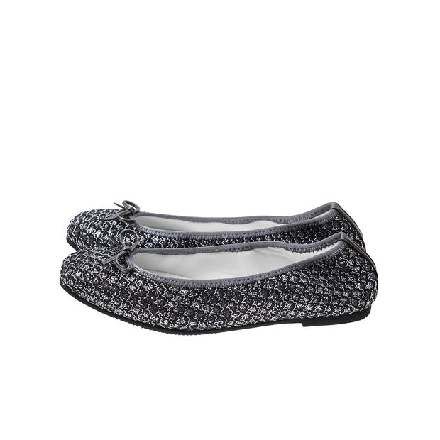 Giselle -Flower lace glitter Dark gray フラワーレースグリッター ダークグレー kurun クルン kuruntokyo 入学式 卒業式 クルントウキョウ 疲れない 痛くない madeinjapan 日本製 本革 バレエシューズ フラットシューズ パンプス kurunTOKYO mdmバレエシューズwaterproof レインシューズ 小さいサイズ 大きいサイズ 26cm 21.5cm 26cm 25.5cm 25cm 22cm