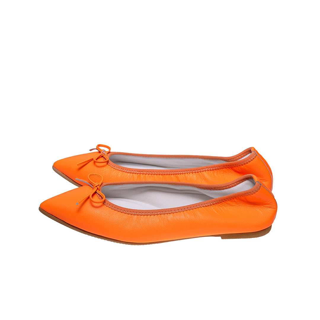 【moguさま専用】美品Kurun TOKYO｜ネオンオレンジ フラットシューズ neon orange – kurun TOKYO