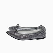 Mathilde -Lace glitter Dark gray　レースグリッター ダークグレー kurun クルン kuruntokyo 入学式 卒業式 クルントウキョウ 疲れない 痛くない madeinjapan 日本製 本革 バレエシューズ フラットシューズ  パンプス kurunTOKYO mdmバレエシューズwaterproof レインシューズ 小さいサイズ 大きいサイズ 26cm 21.5cm 26cm 25.5cm 25cm 22cm