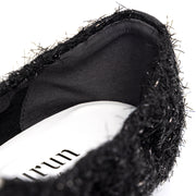 [10/31(fri)20:00 再入荷] Inès -Fringe cloth bijou Black フリンジクロス ビジュー ブラック kurun クルン kuruntokyo 入学式 卒業式 クルントウキョウ 疲れない 痛くない madeinjapan 日本製 本革 バレエシューズ フラットシューズ パンプス kurunTOKYO mdmバレエシューズwaterproof レインシューズ 小さいサイズ 大きいサイズ 26cm 21.5cm 26cm 25.5cm 25cm 22cm