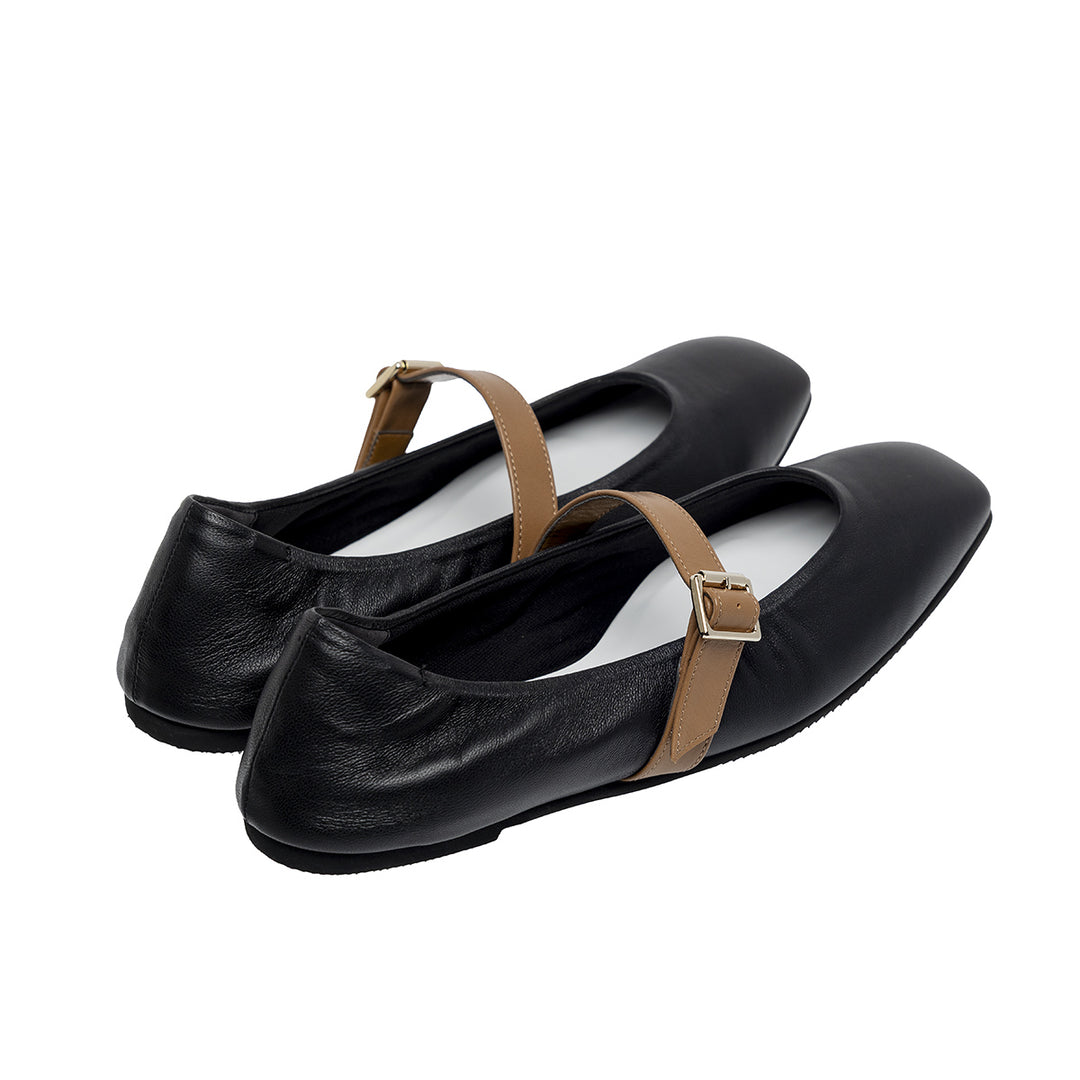 Flavie -Waterproof smooth Strap Black ウォータープルーフ スムース