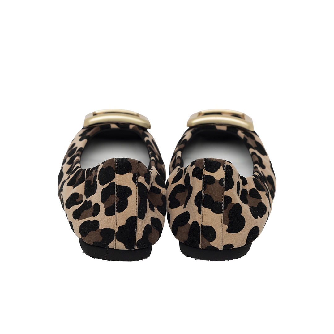 4/8(wed)20:00 販売開始]Flavie -Waterproof kid leopard Buckle beige