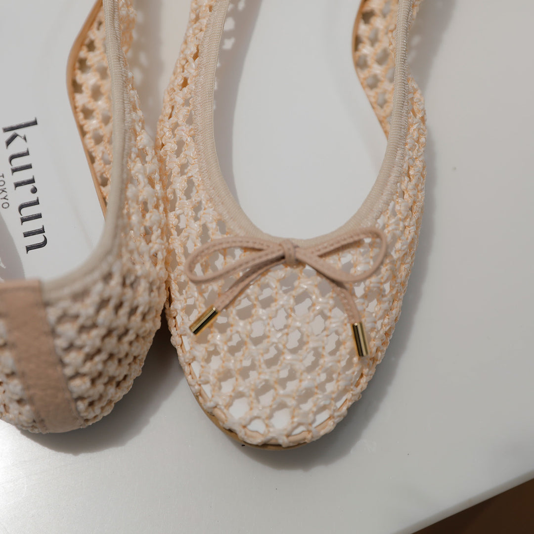 7/8(wed)20:00～販売開始]Pauline -Mesh cloth Pink beige メッシュ