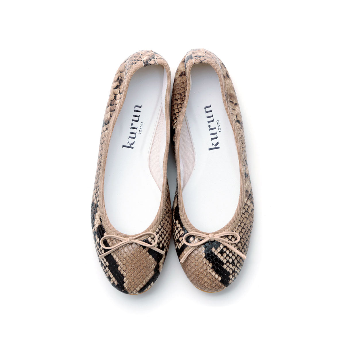 Pauline -PythonPrint Beige Python Print Beige – kurun TOKYO