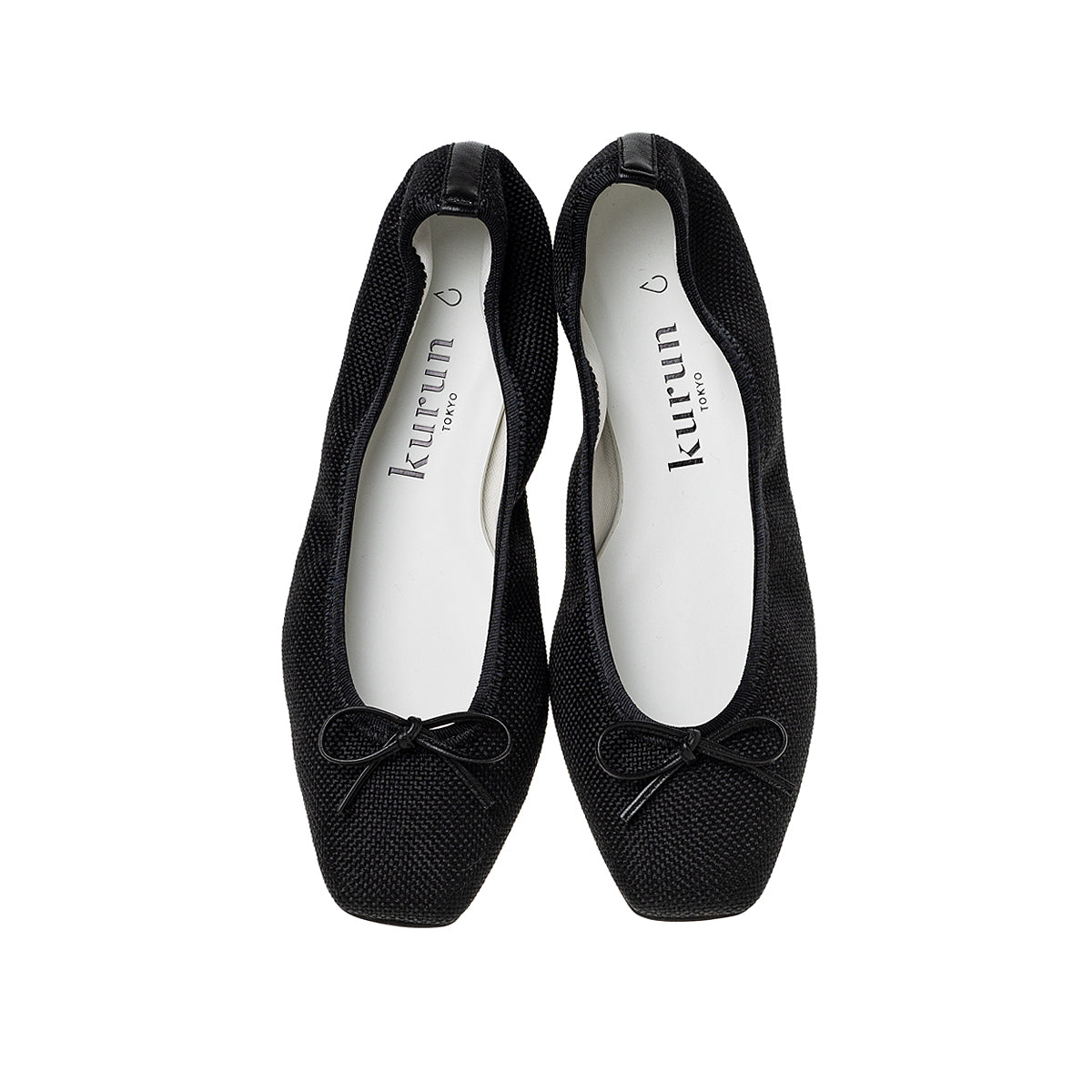 Giselle -Waterproof panamacloth black – kurun TOKYO