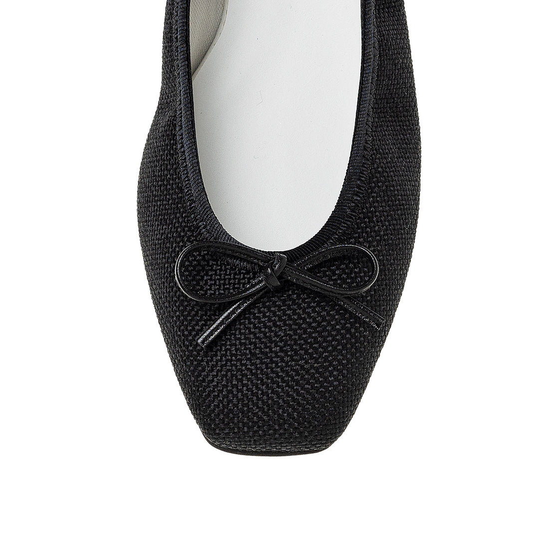 Giselle -Waterproof panamacloth black – kurun TOKYO